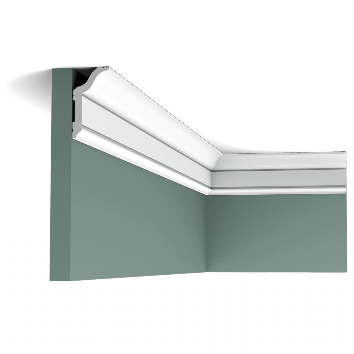 CX141 Corniche plafond Orac Decor - 5,9x3,1x200cm (h x p x L) - moulure décorative polymère - Image 2