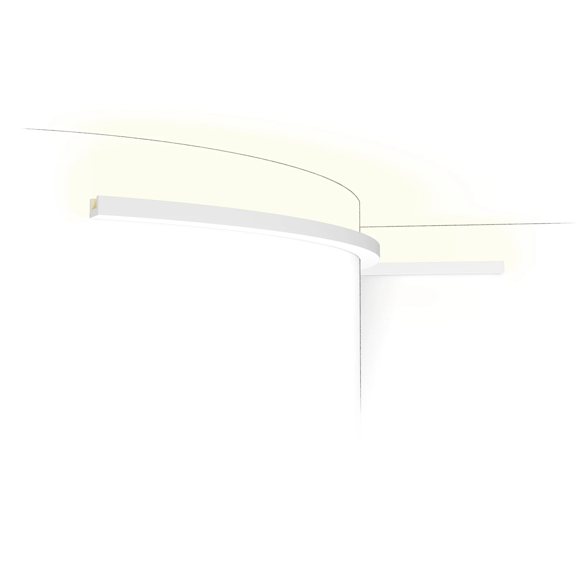 CX190F Flexible Corniche plafond pour éclairage indirect Orac Decor - 2x3x200cm (h x p x L) - moulure décorative polymère - Image 5