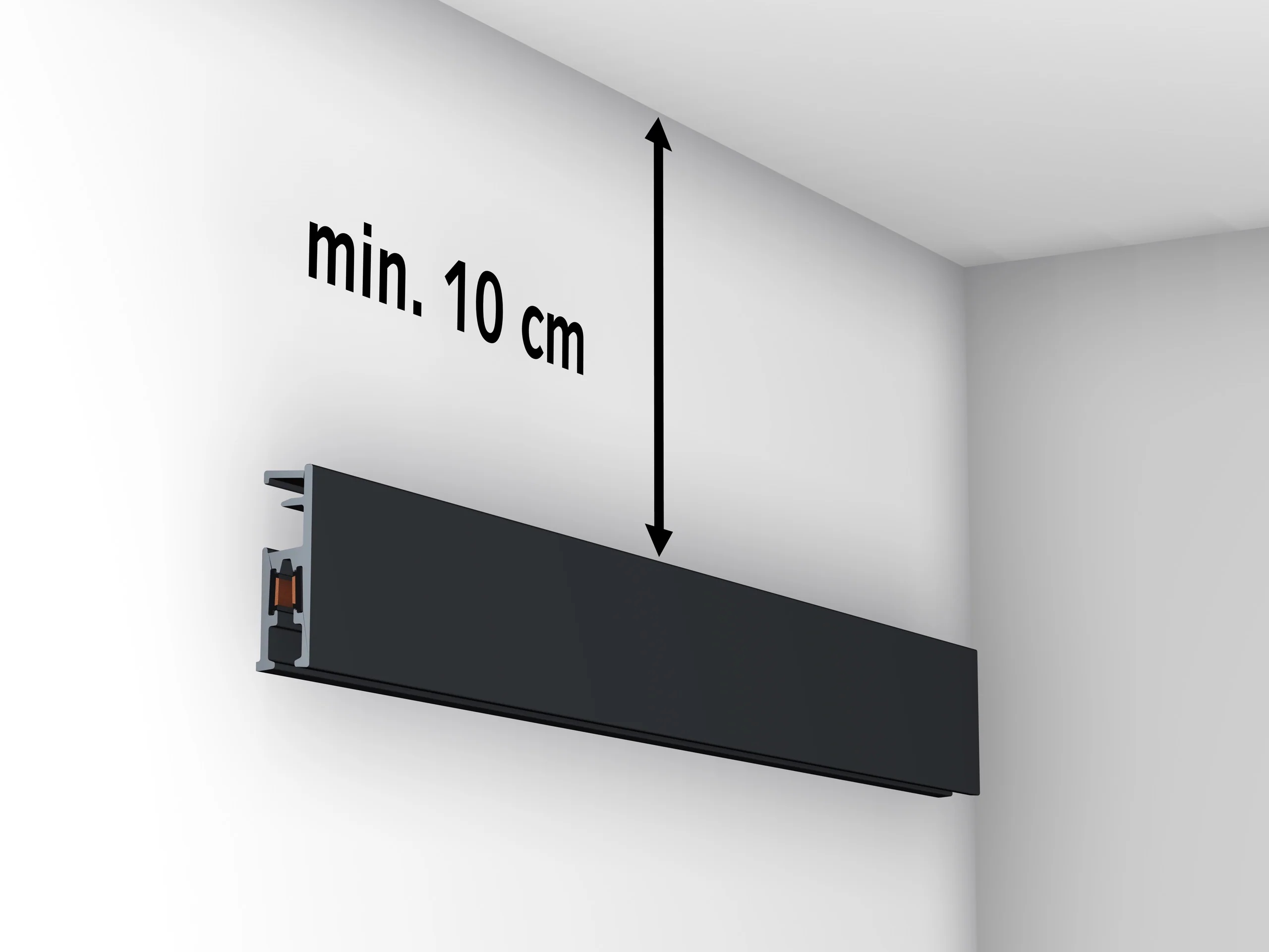 Cimaise Illume Duo Rail Noir 200 cm - Accrochage et éclairage tableau Artiteq - Image 13