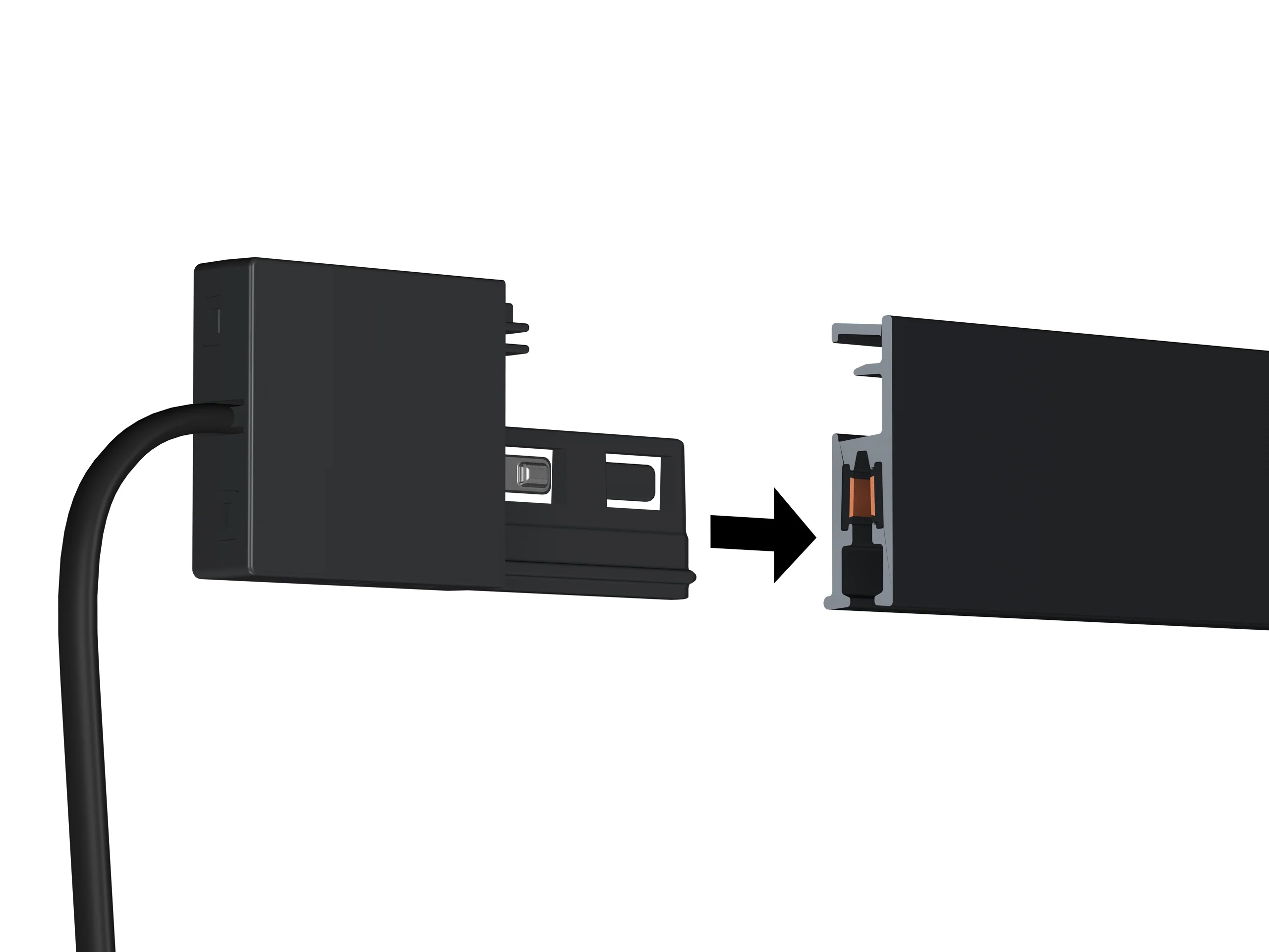 Cimaise Illume Duo Rail Noir 200 cm - Accrochage et éclairage tableau Artiteq - Image 14