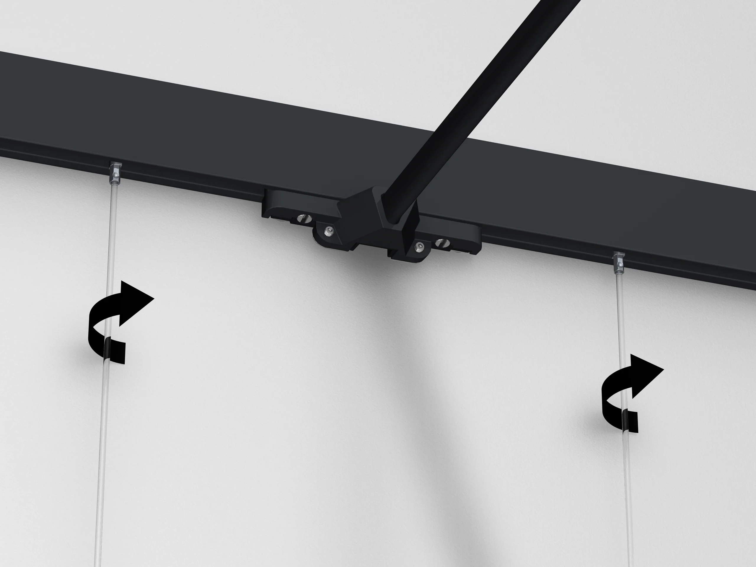 Cimaise Illume Duo Rail Noir 200 cm - Accrochage et éclairage tableau Artiteq - Image 7