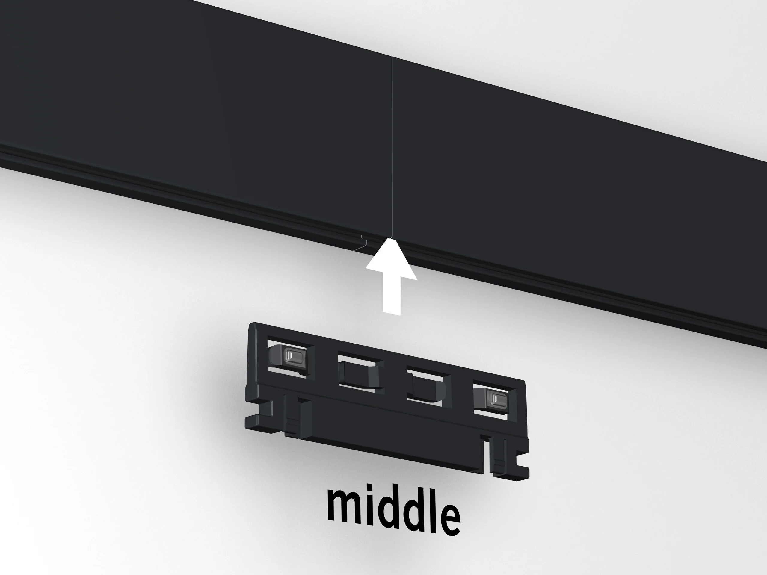 Cimaise Illume Duo Rail Noir 200 cm - Accrochage et éclairage tableau Artiteq - Image 9