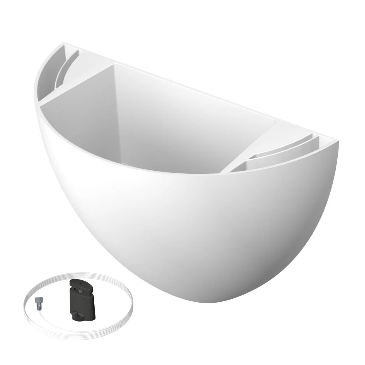 Kit Cache-pot de fleurs suspendu Blanc - suspension de Jardinière Botaniq Artiteq - Image 8