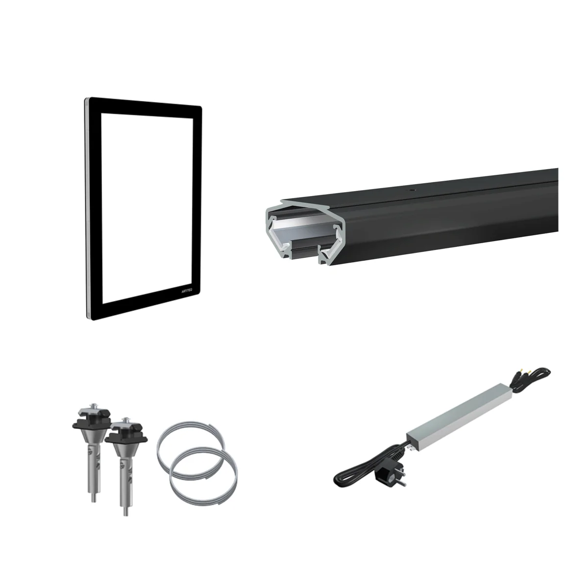Kit de base Display-it Led Flex avec plexi A4 rétroéclairés - Artiteq - Image 9