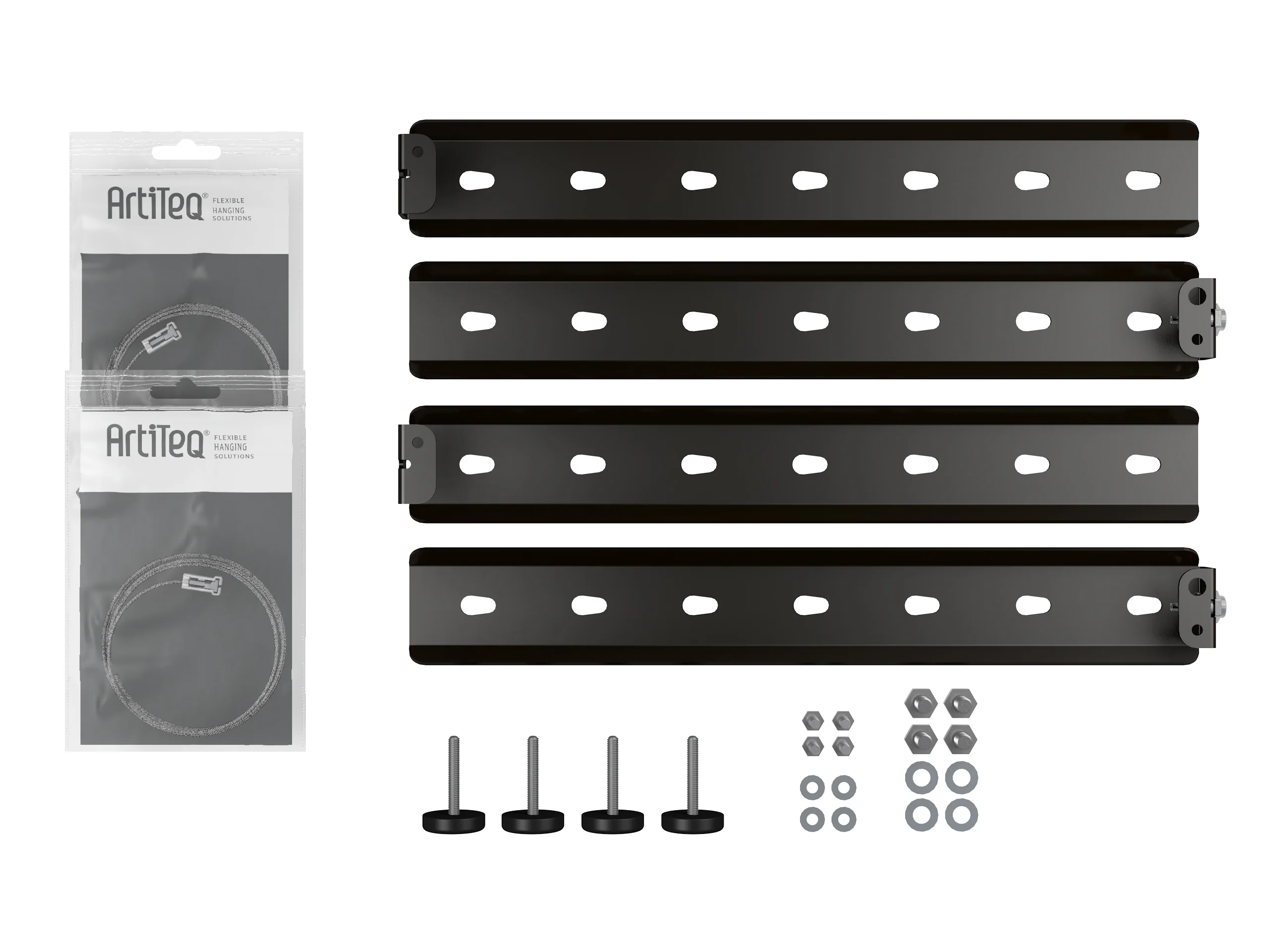 Kit de suspension Flex pour écran - Fixation TV sans perçage pour cimaise - Image 3