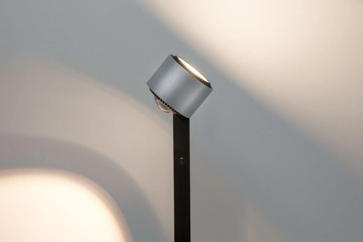 Lampadaire LED Aldan 17W noir et alu brossé - éclairage tableau - Image 4