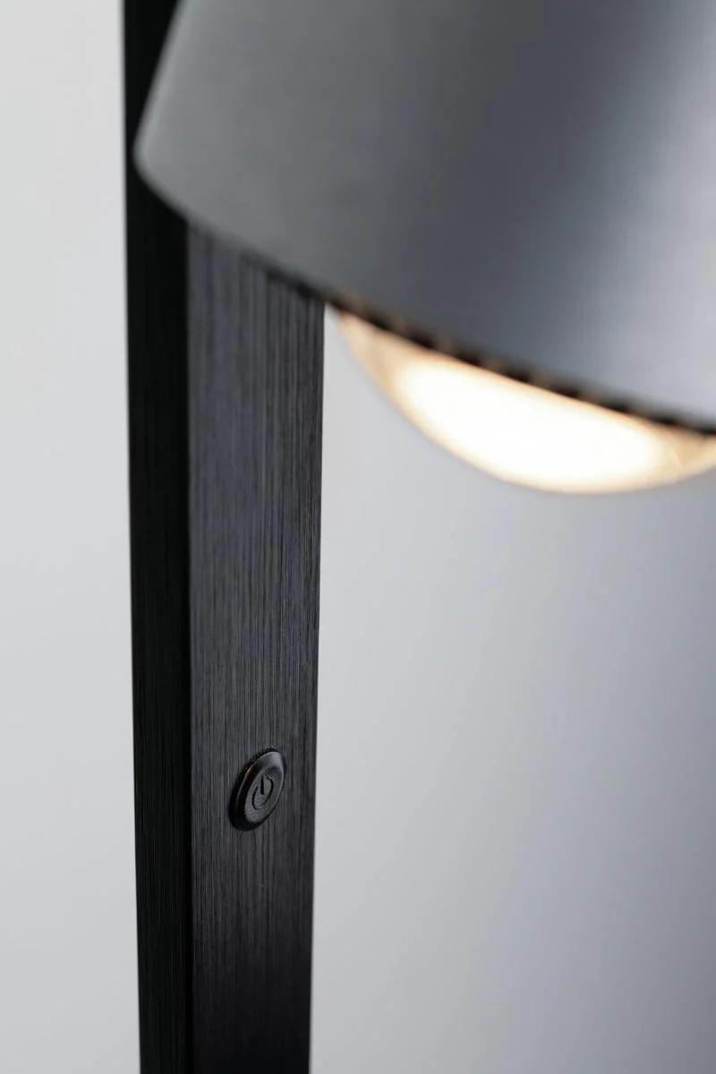 Lampadaire LED Aldan 17W noir et alu brossé - éclairage tableau - Image 5