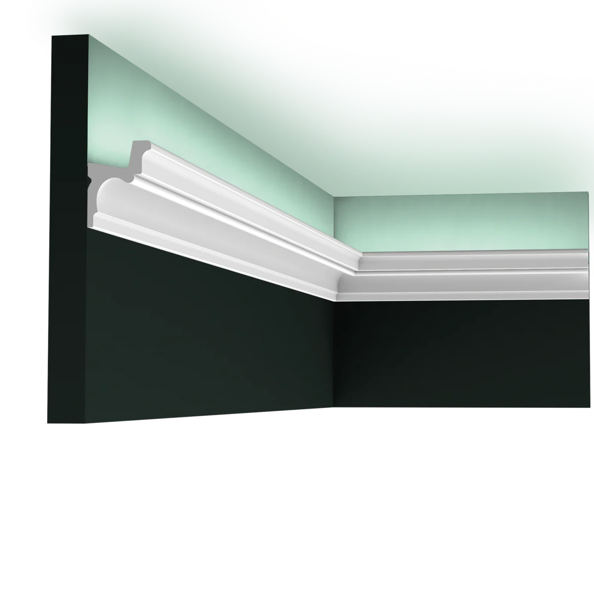 C323 AUTOIRE corniche pour éclairage indirect Orac Decor - 5,5x4,2x200cm (h x p x L) - moulure décorative polyuréthane - Image 4