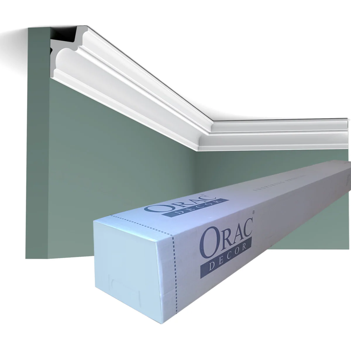 C323 AUTOIRE corniche pour éclairage indirect Orac Decor - 5,5x4,2x200cm (h x p x L) - moulure décorative polyuréthane - Image 5