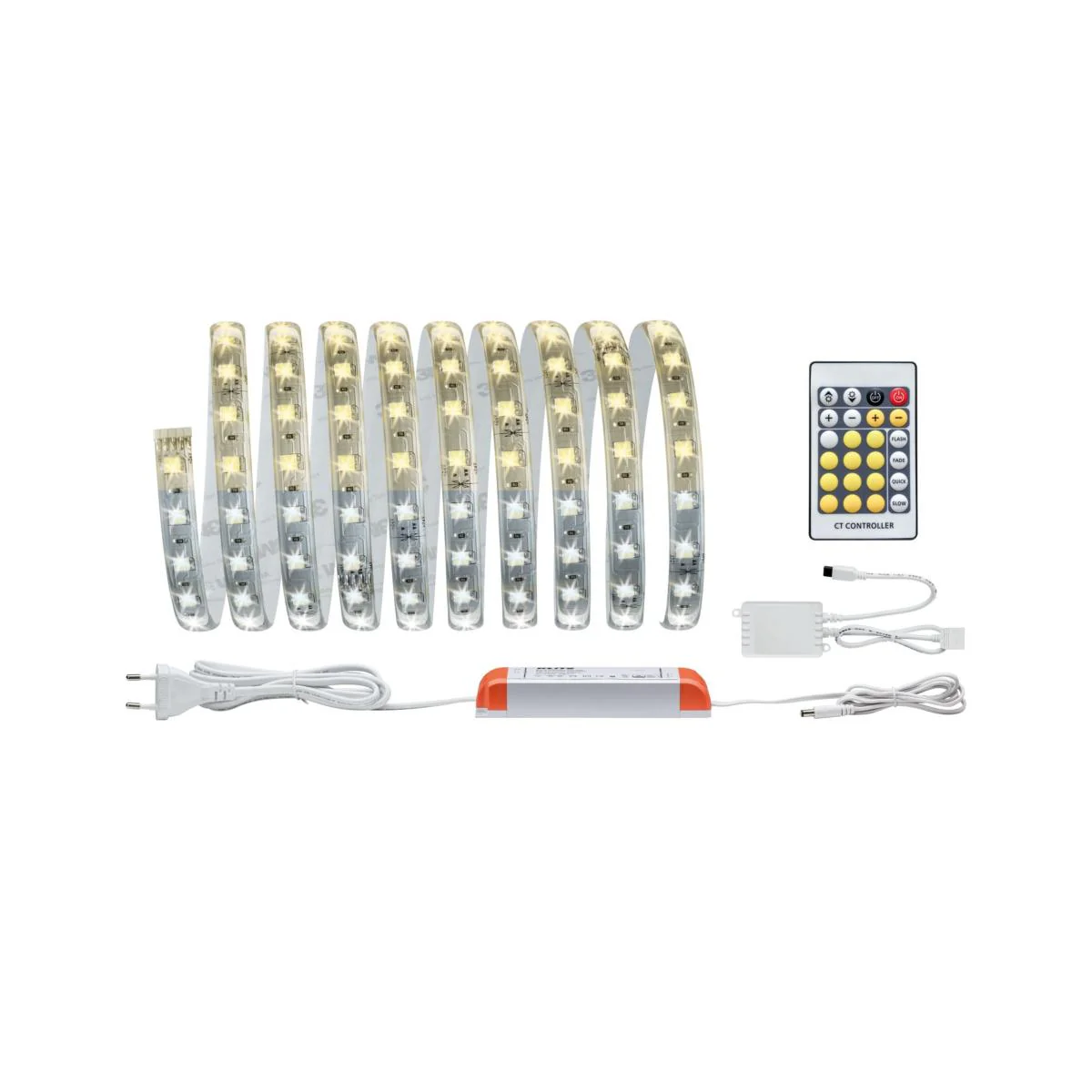 Pack 10 m Corniche éclairage indirect + Bandeau LED + Colle CX189 Orac / Paulmann- 5,5x4,2x200cm (h x p x L) - moulure décorative polymère - Image 5