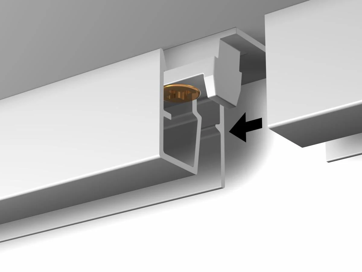 Cimaise plafond R40 200cm - clips + vis & chevilles multimatériaux Newly - Image 4