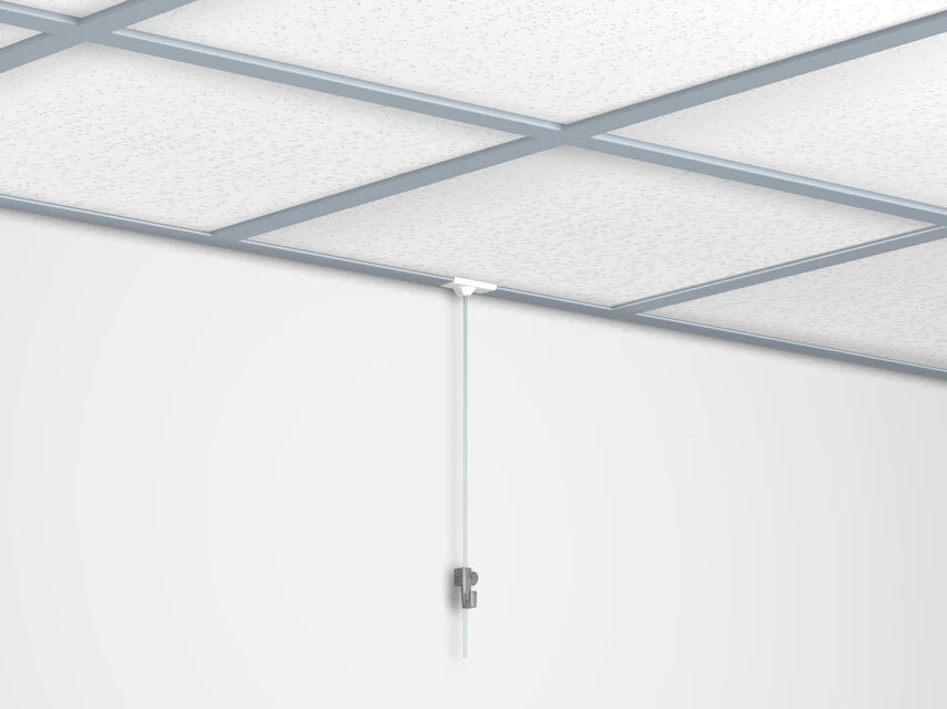 Pack de 10 attaches de suspension blanches pour faux plafond 4kg - Artiteq - Image 4