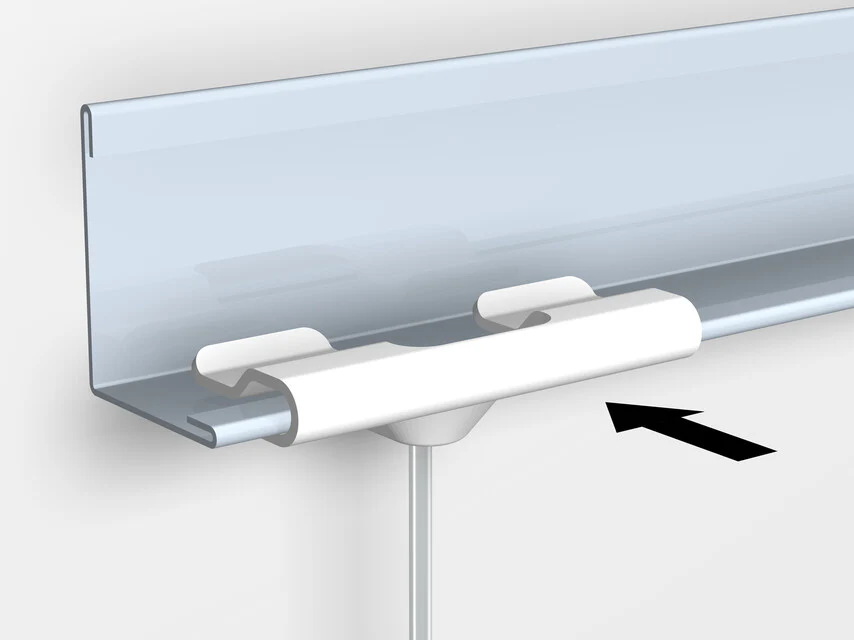 Pack de 10 attaches de suspension blanches pour faux plafond 4kg - Artiteq - Image 7