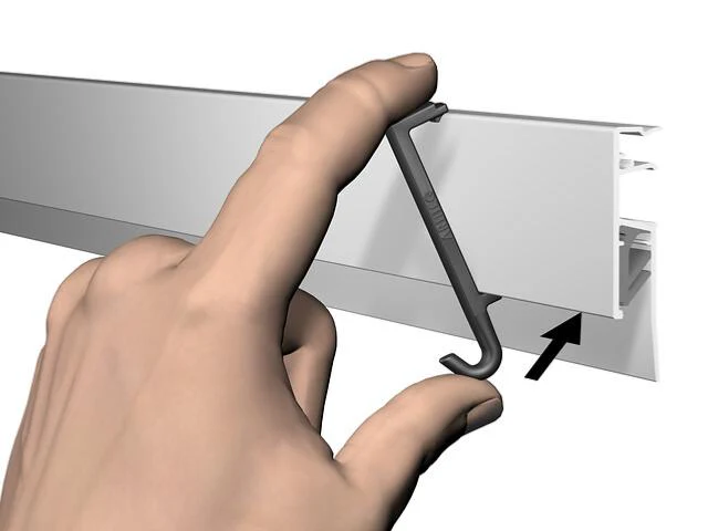 Pack de 10 Clip Hanger - porte manteau accroche pour Info Rail Artiteq - Image 4