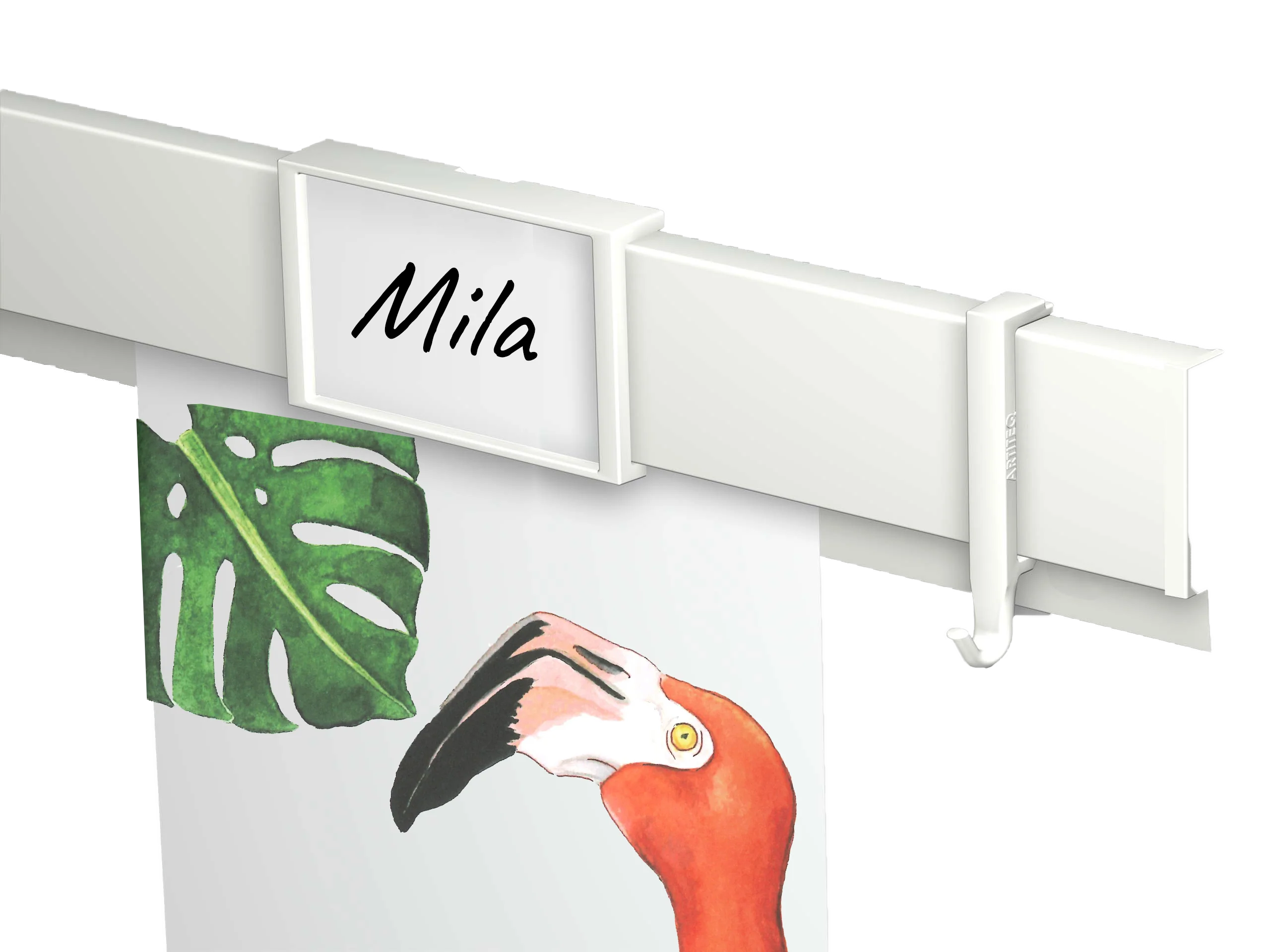 Pack de 10 Me-Clips blanc pour Info Rail Artiteq - pour étiqueter vos Info-Rails - Image 3