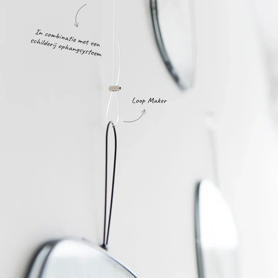 Pack de 5 Loop Maker - créer des boucles sur fils perlon 2 mm - Accessoire Cimaise Artiteq - Image 2