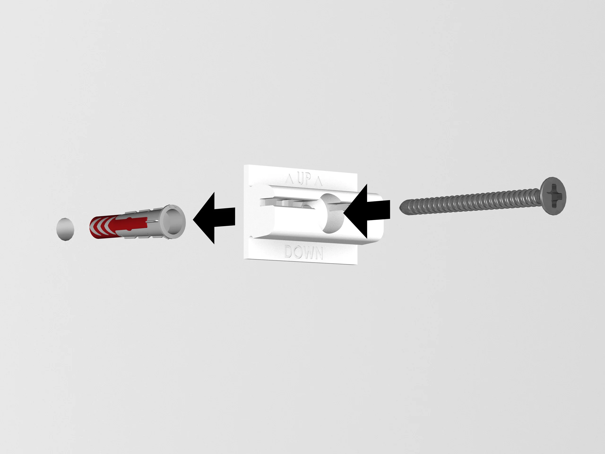 Pack 6 jeux de fixation trio pour Illume Duo Rail -vis & cheville Multimatériaux - Image 4