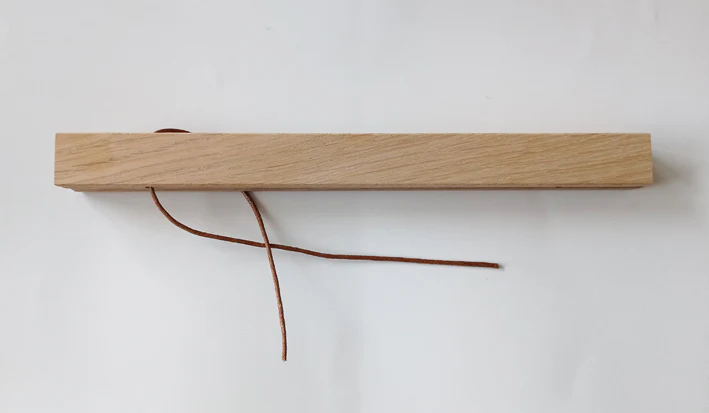 Porte affiche magnétique / bois de chêne - Suspension de poster en bois - Image 3