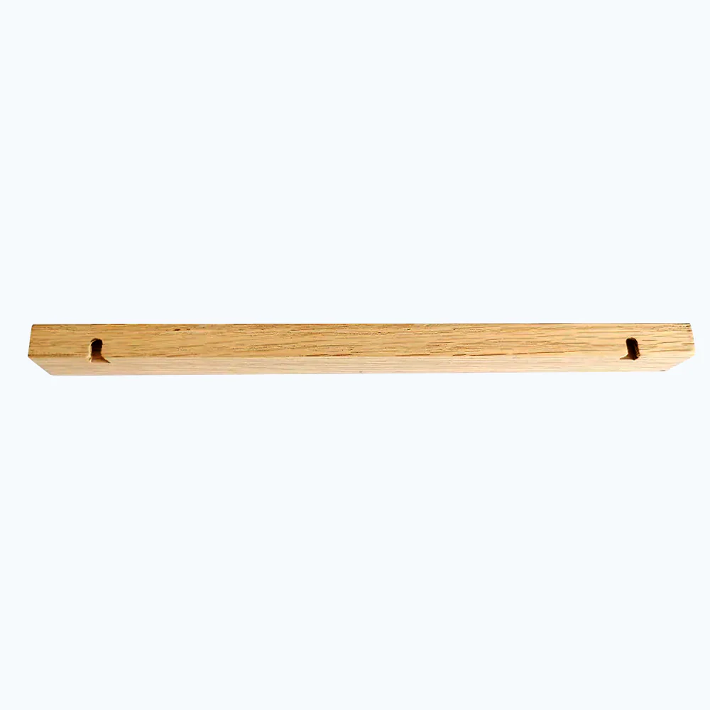 Porte photo en bois - étagère en chêne double rainure - Image 4