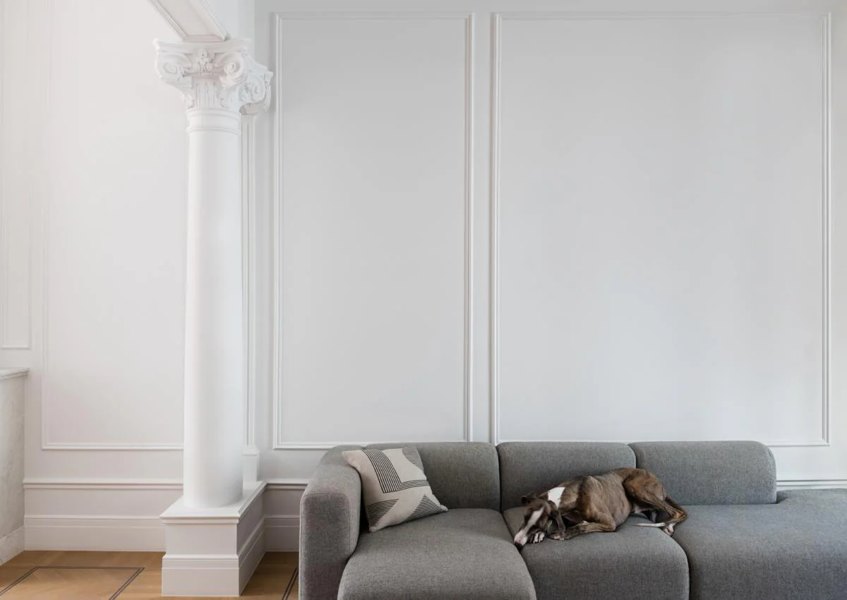 PX117 Cimaise murale Orac Decor - 3,5x1,5x200cm (h x p x L) - moulure décorative polymère - Image 2