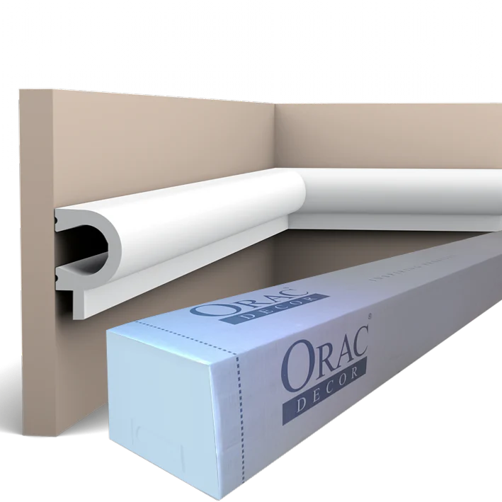 PX169 Profil Base pour Lambris Orac Decor - 3,5x5,5x200cm (h x p x L) - moulure décorative polymère - Image 8