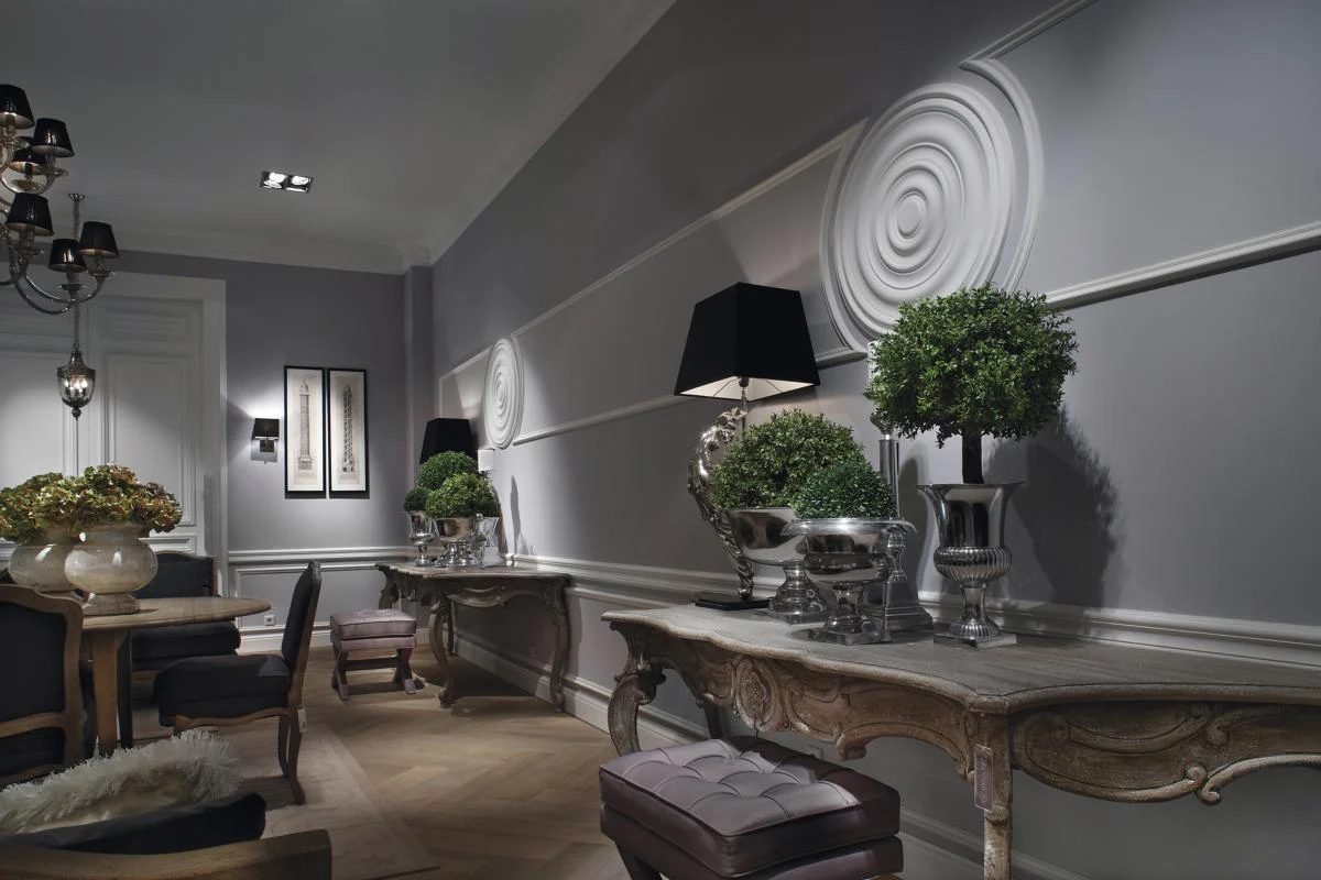 R40 Rosace de plafond Orac Decor ø 74.5cm - moulure décorative polyuréthane - Image 5