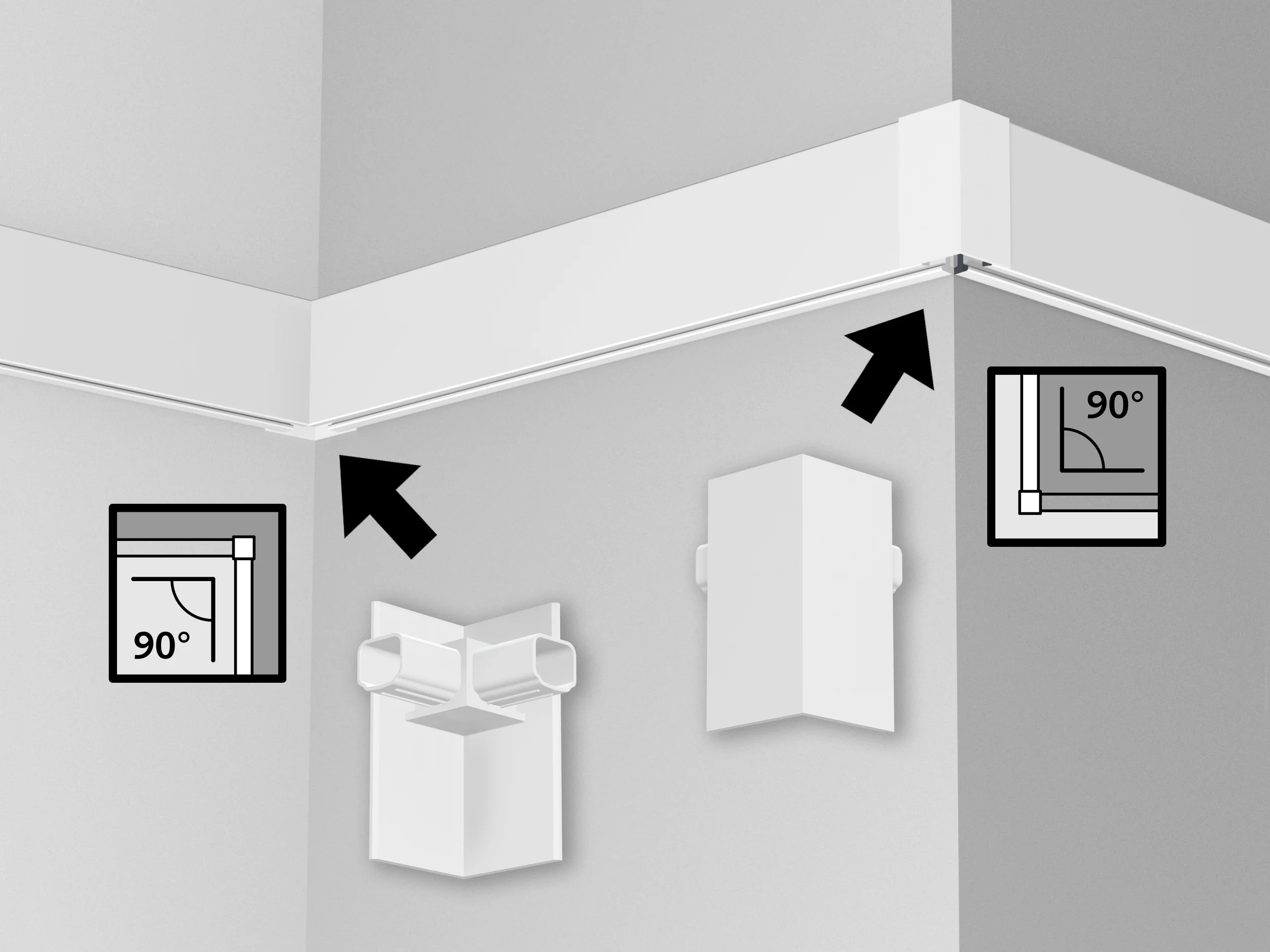 Raccord d'angle Illume Duo Rail - Accrochage éclairage Artiteq - Image 11