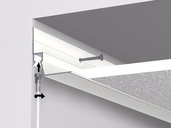 *HS* Rail Cimaise Ceiling Strip 300 cm pour faux plafonds - enlèvement au magasin - Image 2