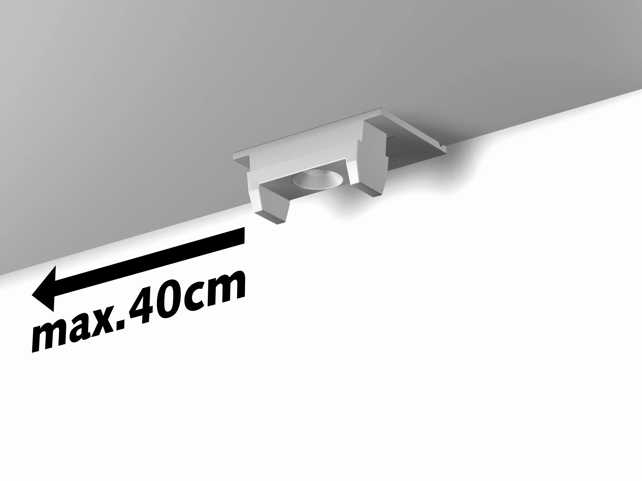 Rail cimaise Click plafond R40 - 200cm Newly - Image 3