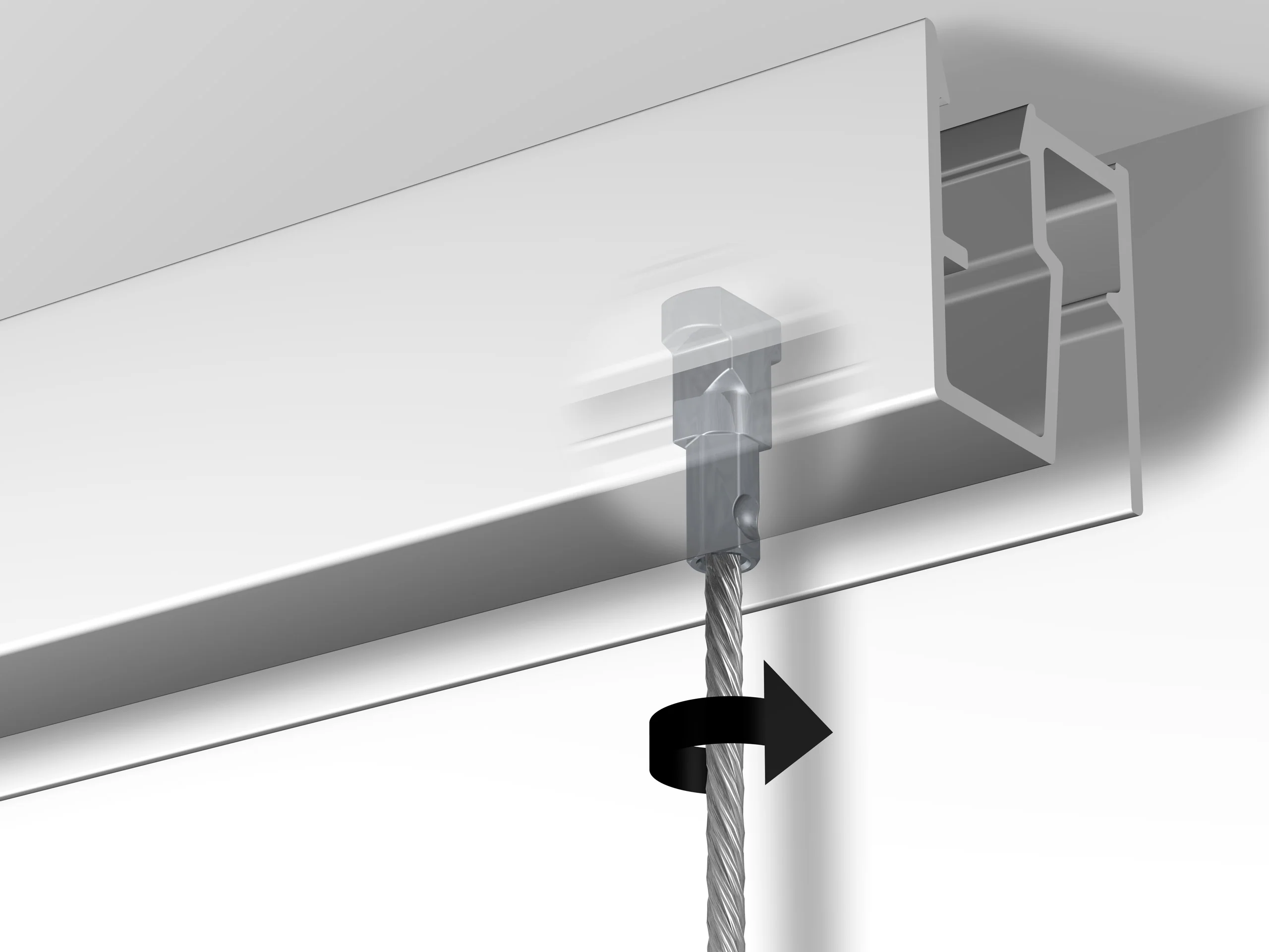 Rail cimaise Click plafond R40 - 200cm Newly - Image 8