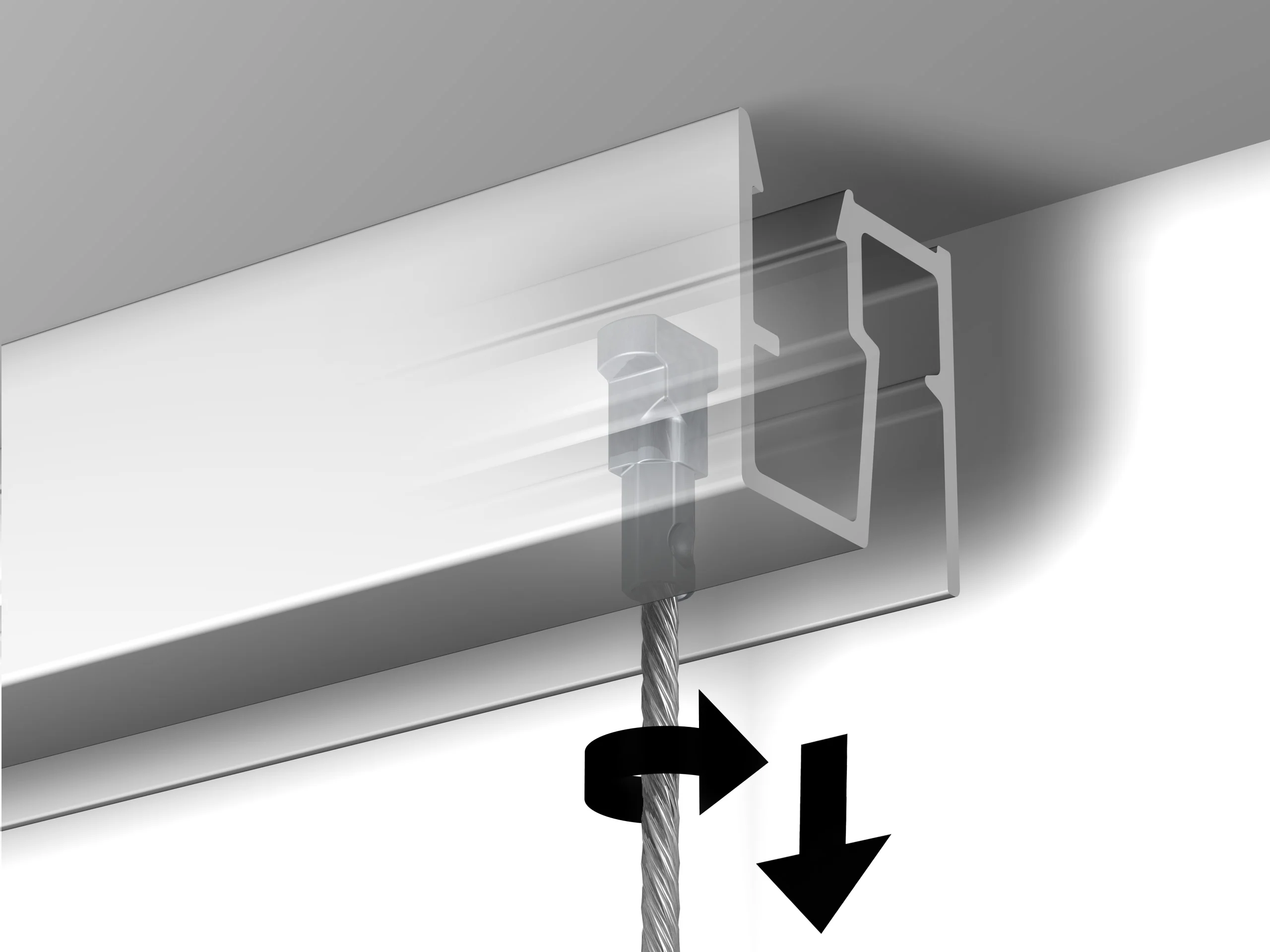 Rail cimaise Click plafond R40 - 200cm Newly - Image 9