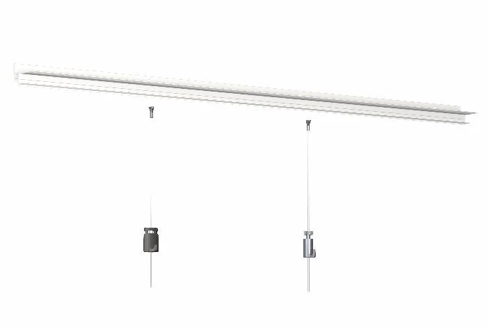 Rail Cimaise Shadowline Masonry 200 cm pour faux plafond en placoplâtre et mur maçonnerie - Image 3