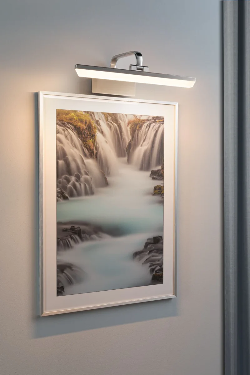 *Produit discontinué* Renan - Applique Tableau - 9,5W Alu brossé 40cm Paulmann - Image 2