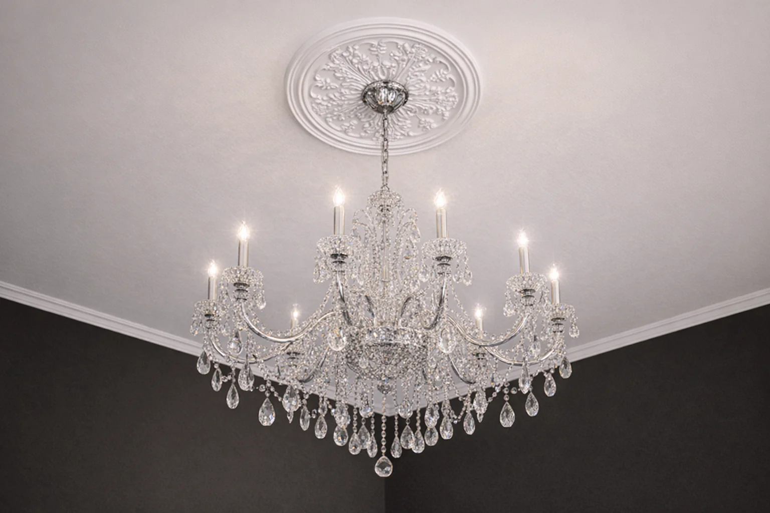 Rosace plafond 51 cm R034 - Polyuréthane - Image 2
