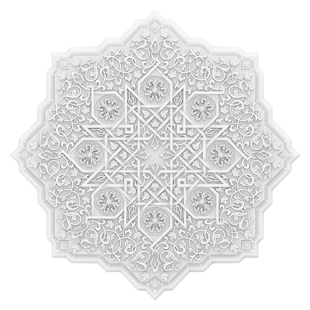 *Article discontinué* Rosace plafond 91.2 cm de diamètre  R503 - Polyuréthane - Image 3