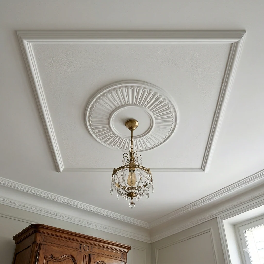 Rosace plafond 40,4 cm R047 - Polyuréthane - Image 2