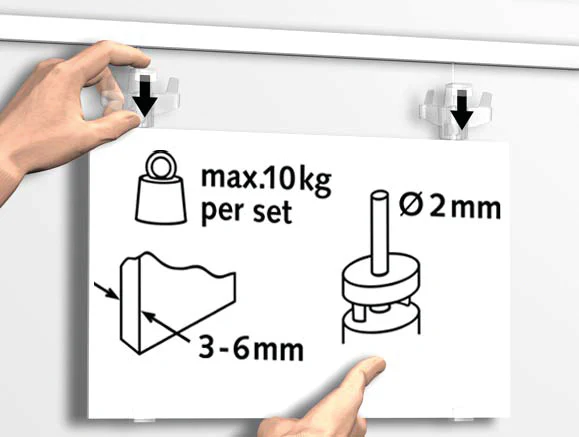 Set d'accrochage pour panneau rigide H300 - Image 4