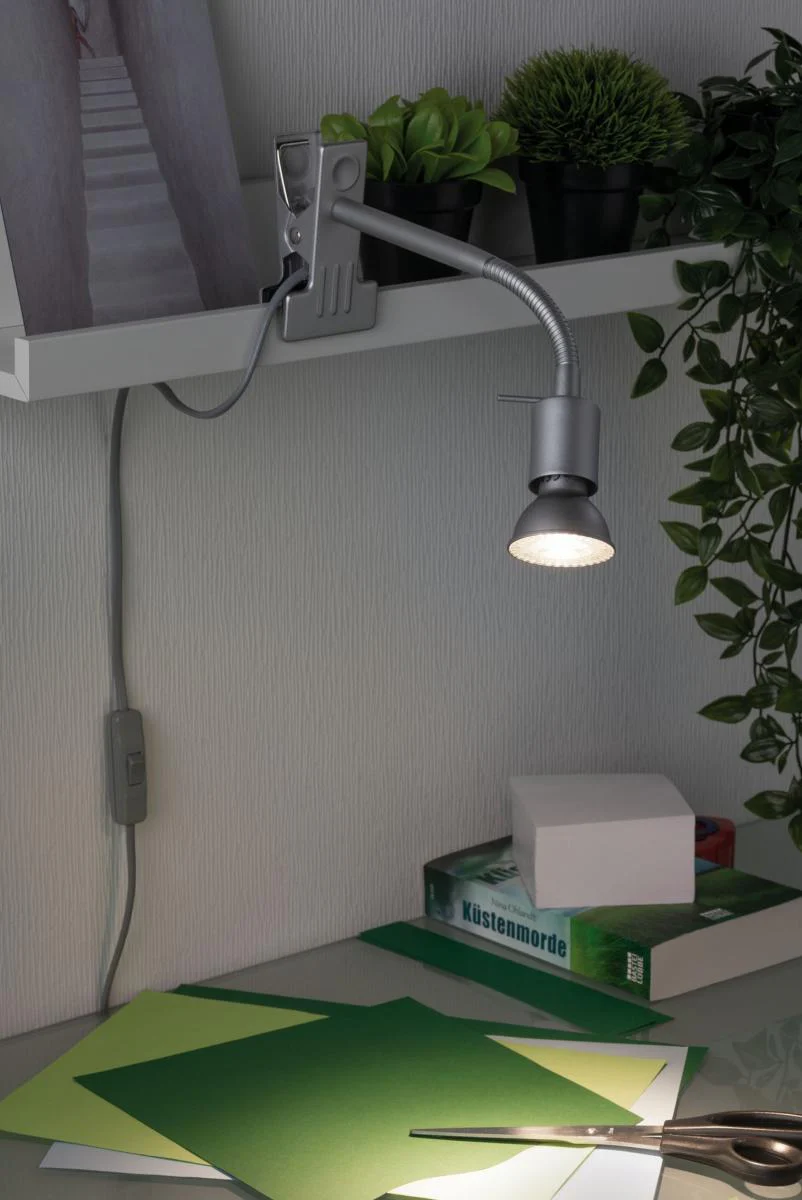 * DESTOCKAGE -40% *  Spot à pince Finja GU10 max 6,5 W Chrome - Image 4