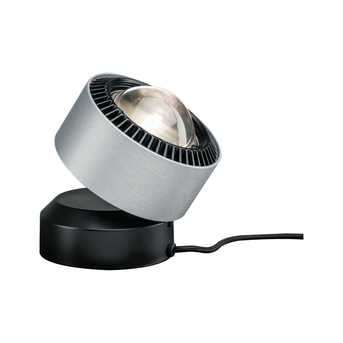 Spot à poser pour tableau LED Aldan 3,5W noir et alu brossé - Image 3