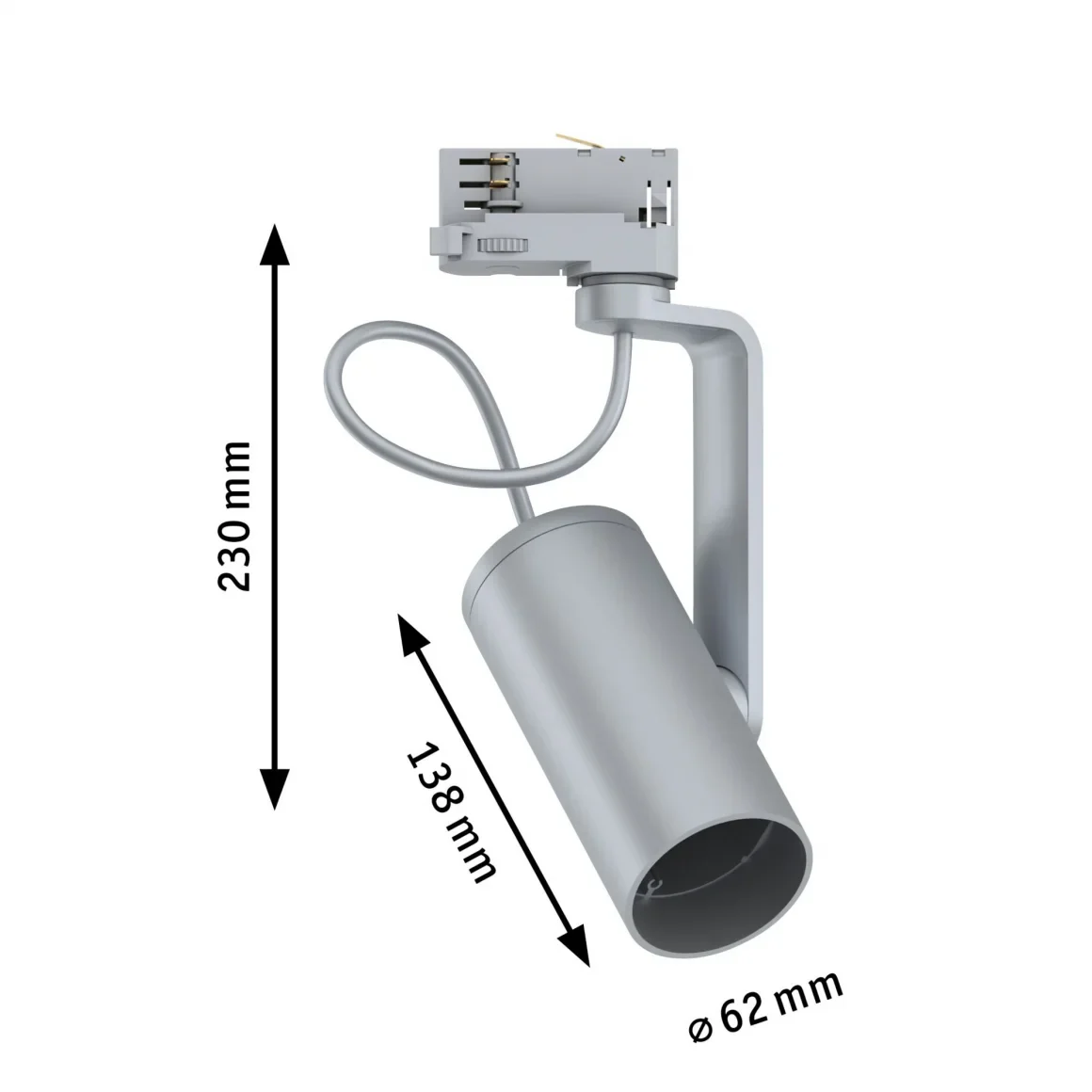 Spot Apol II pour Rail d'éclairage ProRail3 - max.50W E27 - Paulmann - Eclairage tableau plafond - Image 12