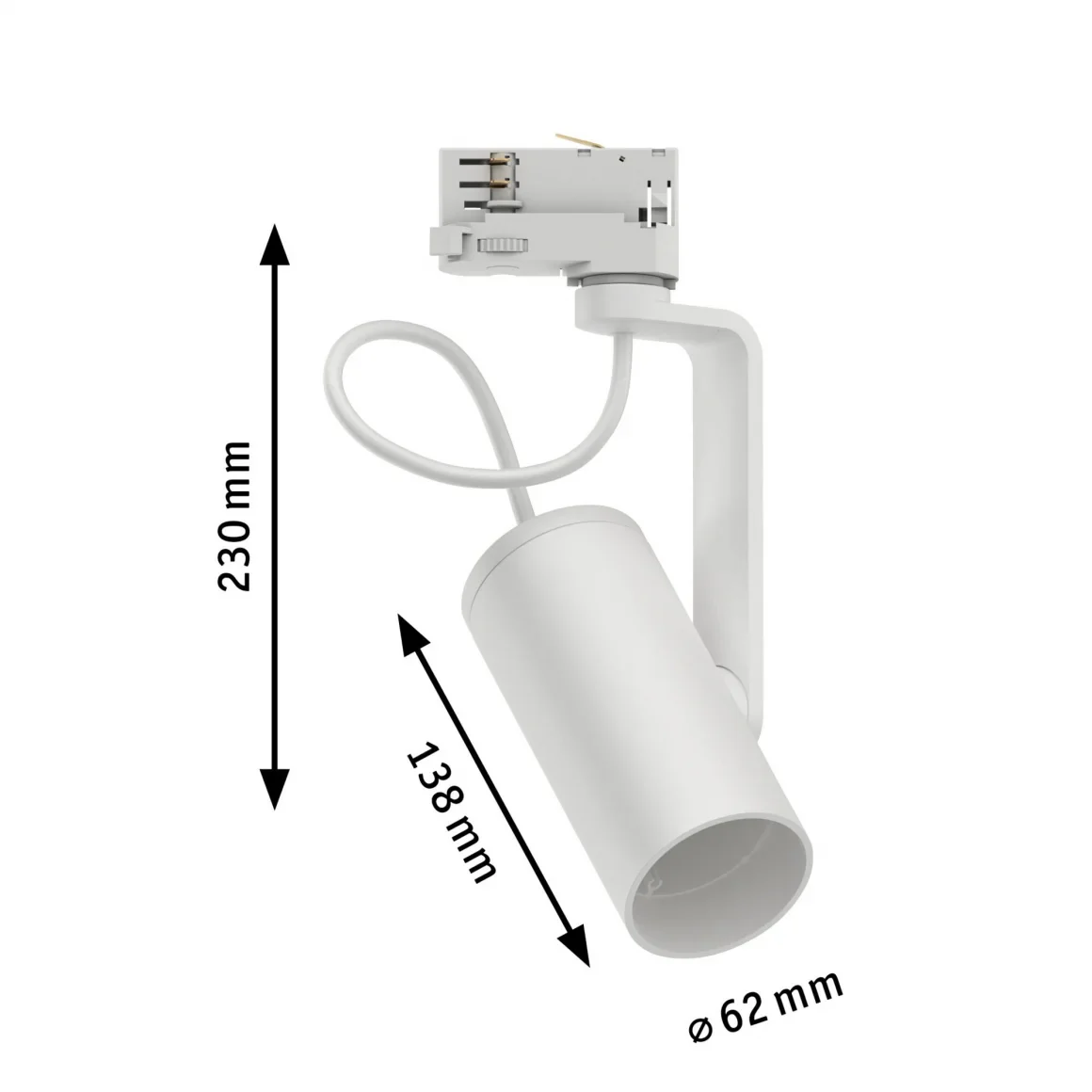 Spot Apol II pour Rail d'éclairage ProRail3 - max.50W E27 - Paulmann - Eclairage tableau plafond - Image 16