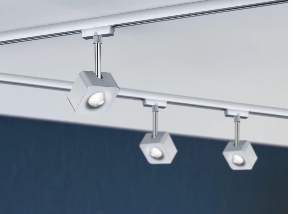 Spot Cube URail 8W Paulmann - Eclairage Tableau sur Rail Plafond - Image 7