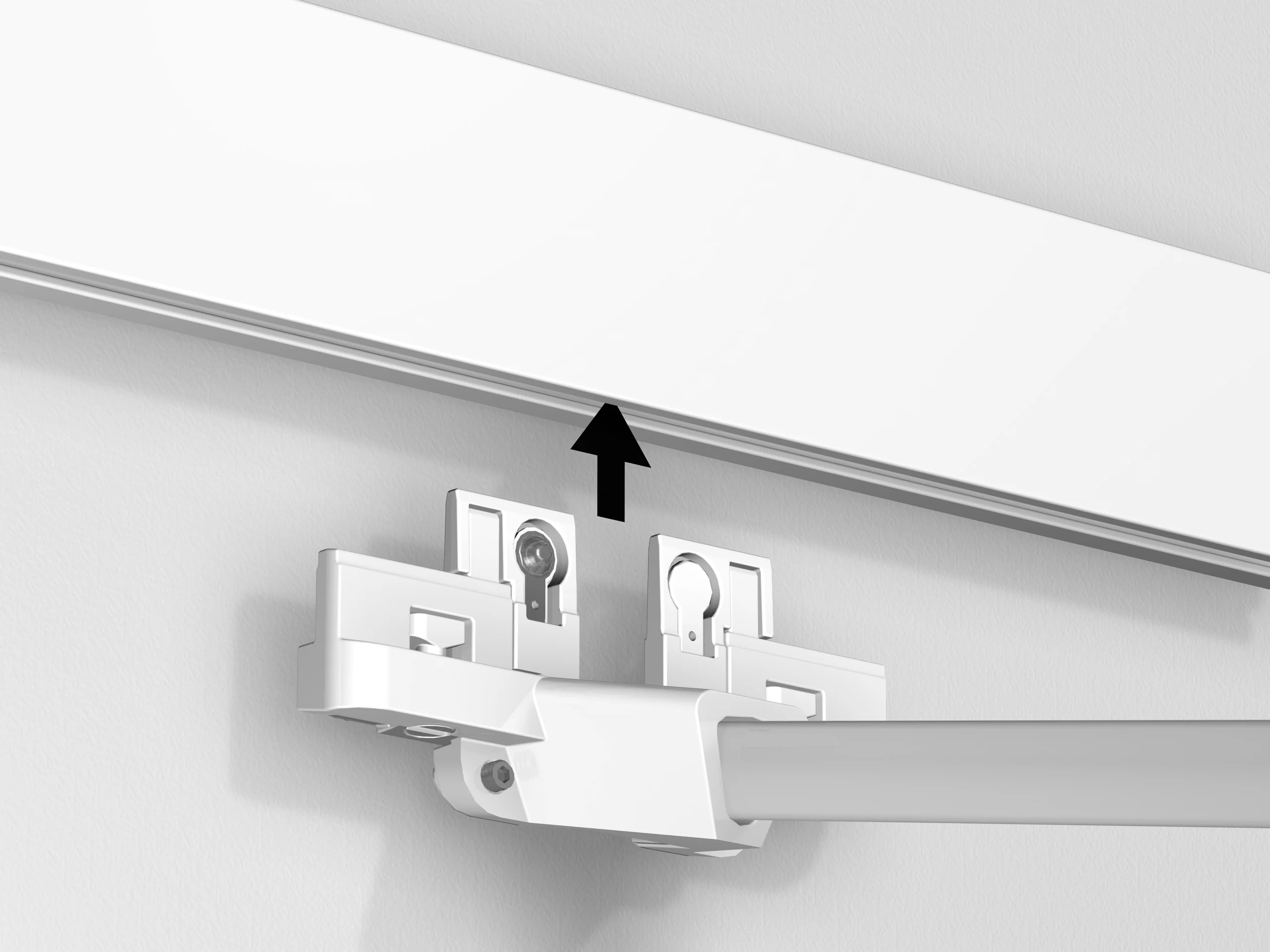 Spot sur tige 50 cm blanc Illume Duo Rail - Accrochage et éclairage tableau Artiteq - Image 7