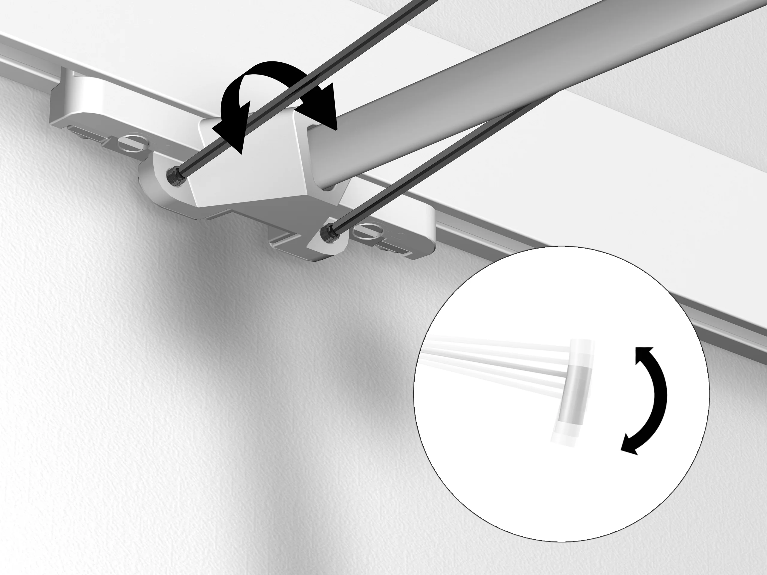 Spot sur tige 50 cm blanc Illume Duo Rail - Accrochage et éclairage tableau Artiteq - Image 9