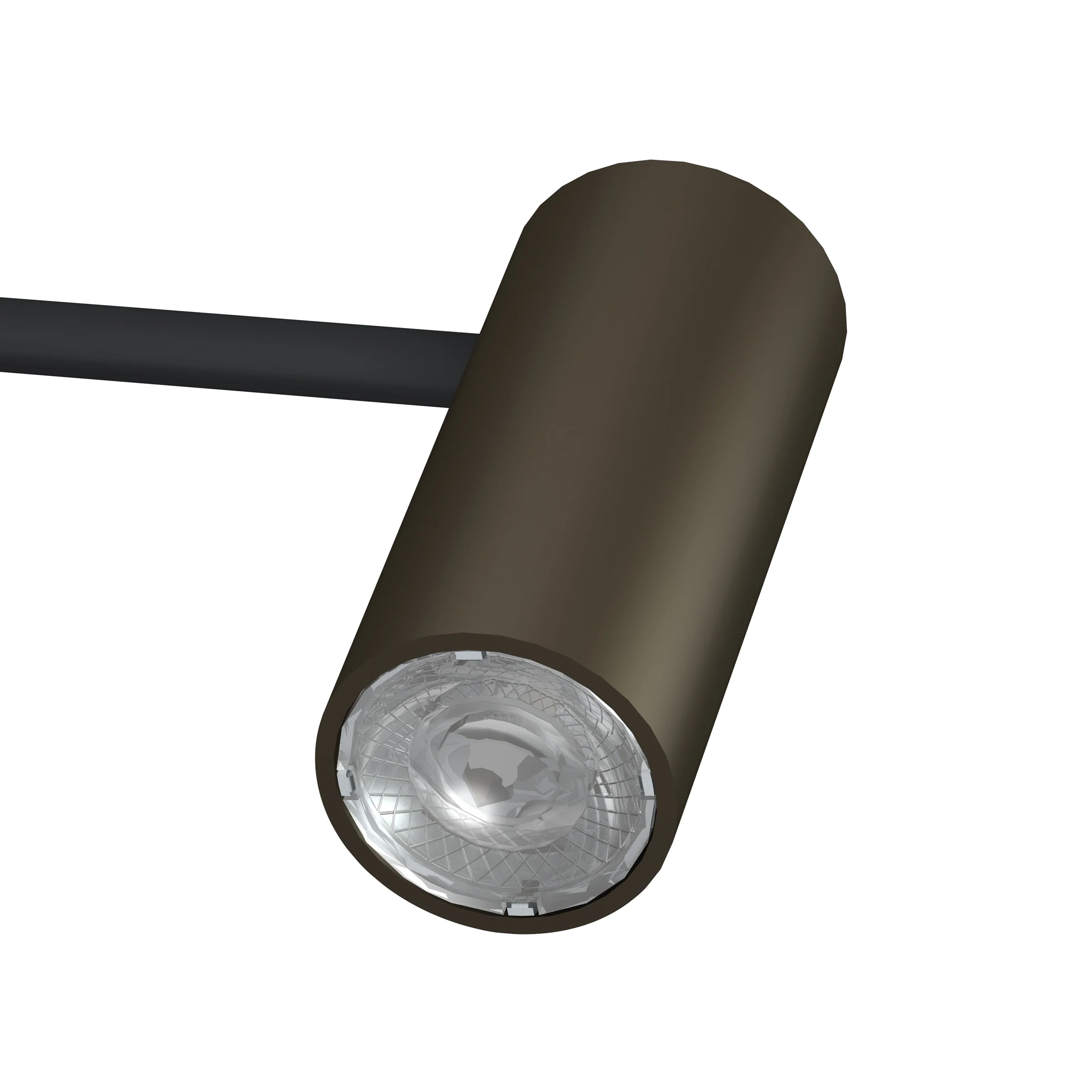 Spot sur tige 50 cm bronze Illume Duo Rail - Accrochage et éclairage tableau Artiteq - Image 4