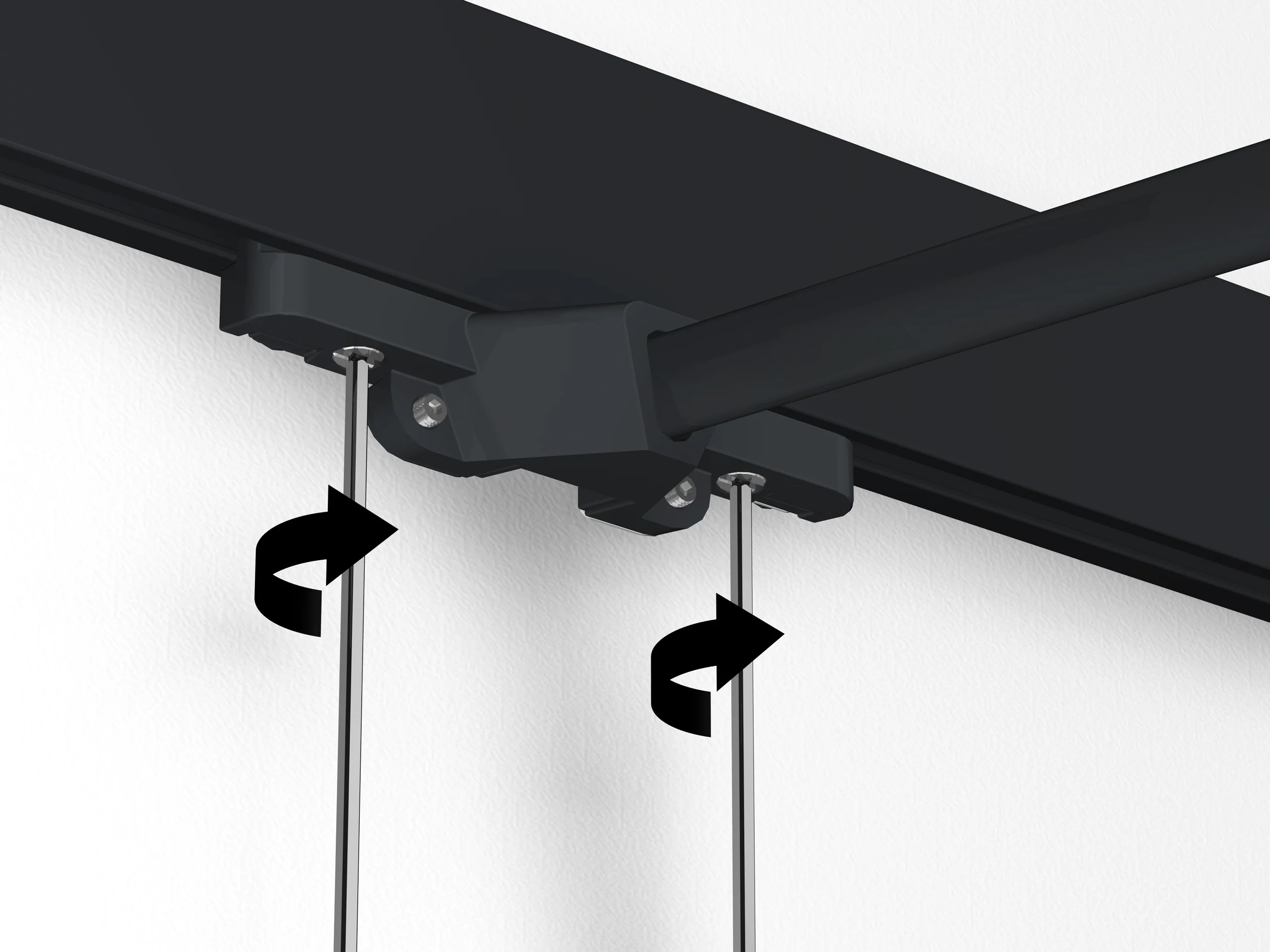 Spot sur tige 50 cm noir Illume Duo Rail - Accrochage et éclairage tableau Artiteq - Image 14