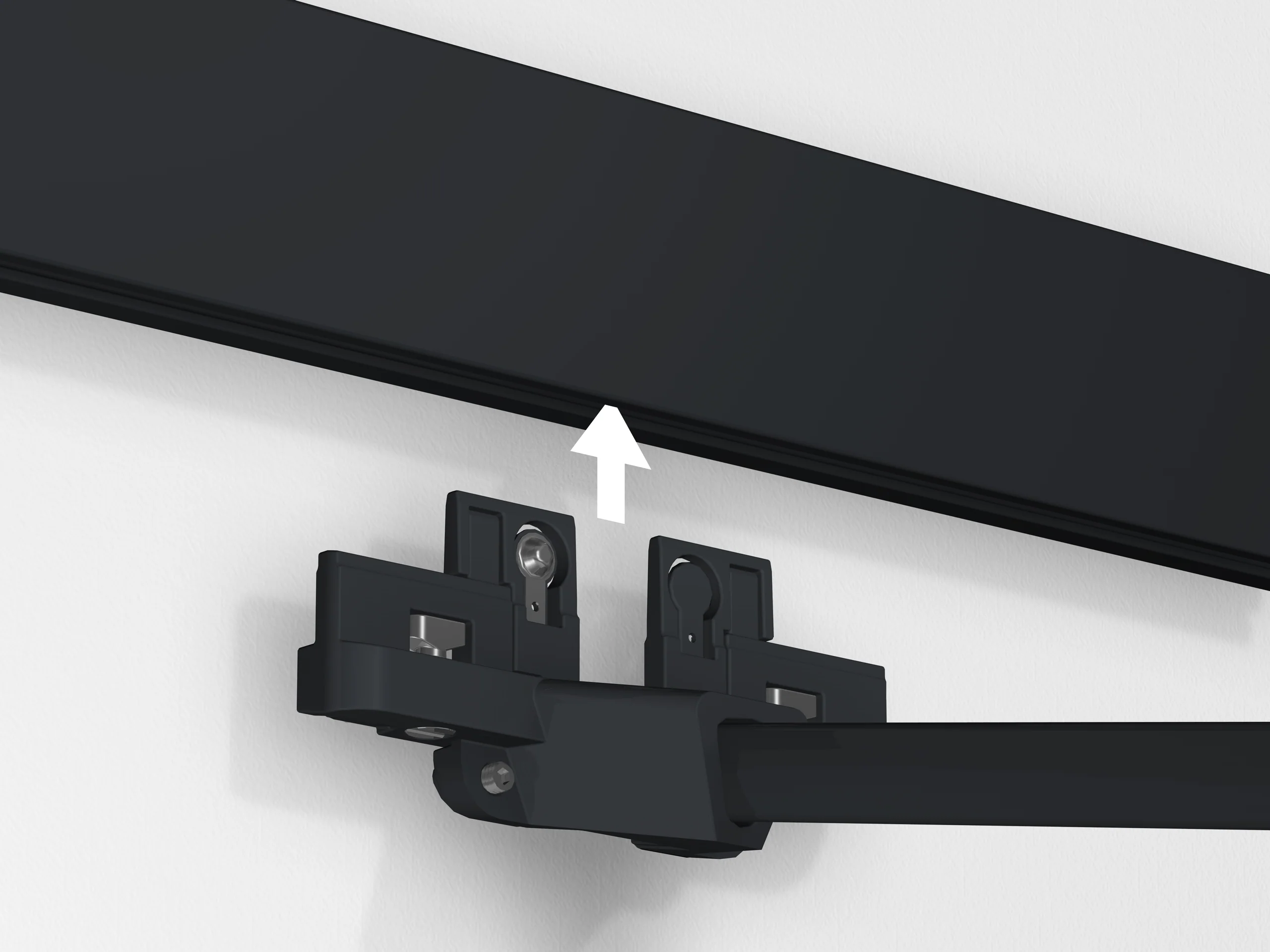 Spot sur tige 50 cm noir Illume Duo Rail - Accrochage et éclairage tableau Artiteq - Image 12