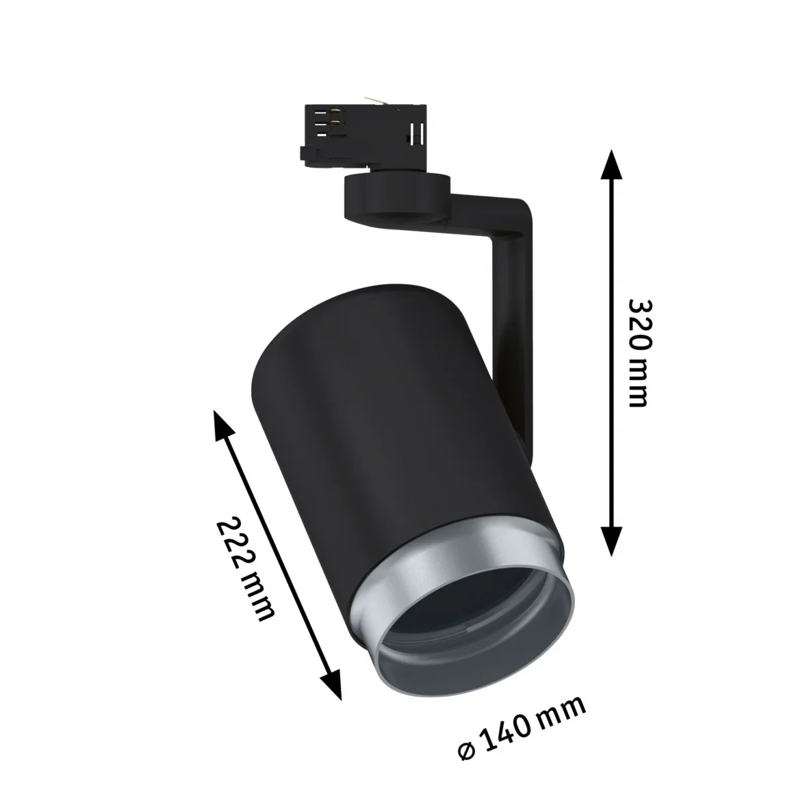 Spot Asthene pour Rail d'éclairage ProRail3 - max.50W E27 - Paulmann - Eclairage tableau plafond - Image 3