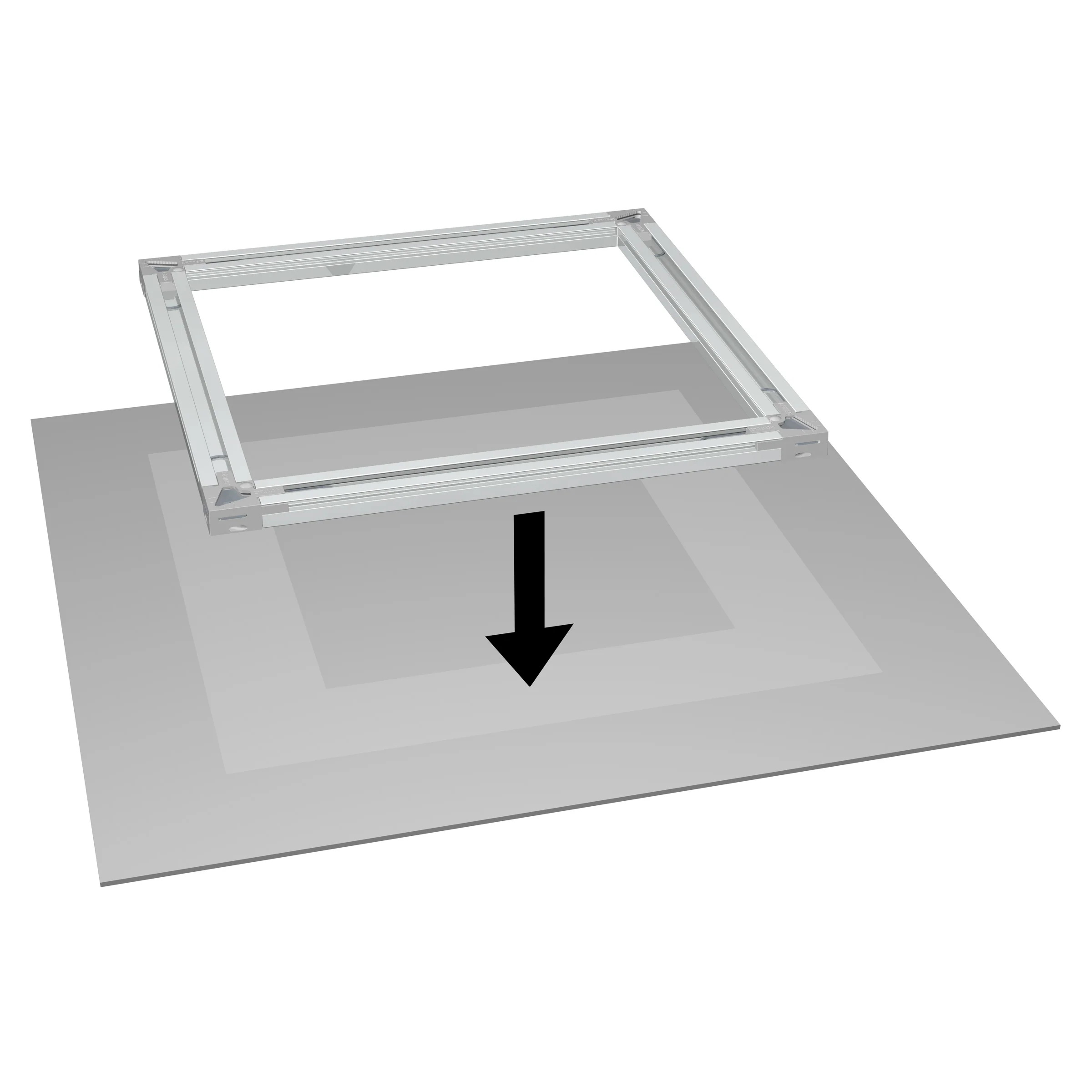 Pack de 2 back frame rail Alu brut - barre de suspension - Image 10