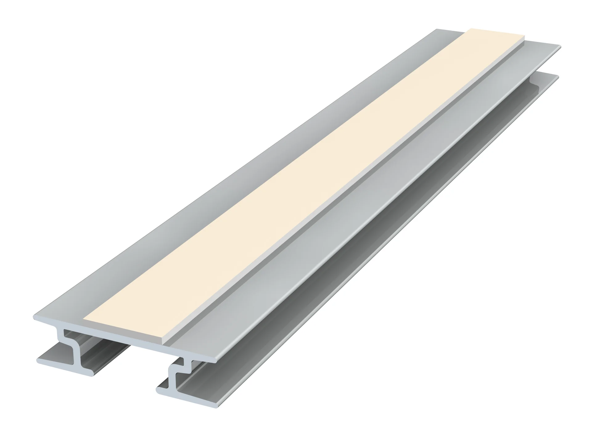 Pack de 2 back frame rail Alu brut - barre de suspension - Image 2